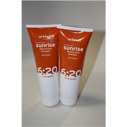 LOT OF 2 ARTEGO 6:20 SUNRISE MOISTURIZING SHAMPOO;