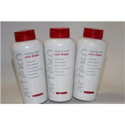 LOT OF 3 ARTEGO 300ML STYLING TOOLS COOL SHAPE