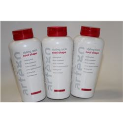 LOT OF 3 ARTEGO 300ML STYLING TOOLS COOL SHAPE