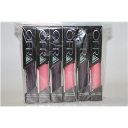 LOT OF 6 ASSORTED OFRA LONG LASTING LIQUID