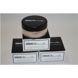 LOT OF 3 URBAN MINERALS LOOSE MINERAL FOUNDATION;