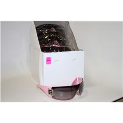 BOX OF NEW DESIGNER STYLE CHANEL SUNGLASSES; PINK