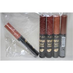 LOT OF 5 ASSORTED LA GIRL METAL LIQUID LIPSTICK