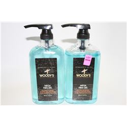 2PK OF WOODY'S 500ML MEGA FIRM GEL