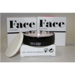 LOT OF 3 LORD & BERRY FACE POWDERS; SAND 8709