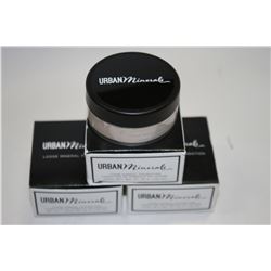 LOT OF 3 URBAN MINERALS LOOSE MINERAL FOUNDATION;