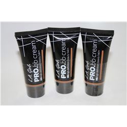 LOT OF 3 LA PRO BB CREAM BEAUTY BALM; DEEP