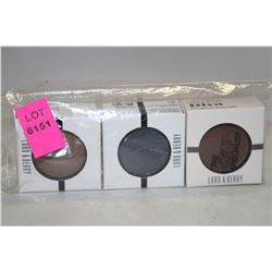 LOT OF 3 ASSORTED LORD & BERRY EYE COSMETICS