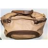 Image 1 : NEW LADIES SHAG WEAR LARGE HAND BAG; BEIGE & BROWN