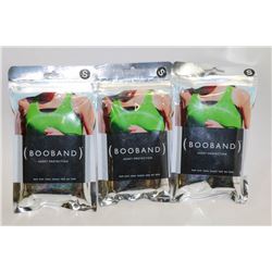 3PK  ATHLETIC BREAST SUPPORT BANDS;