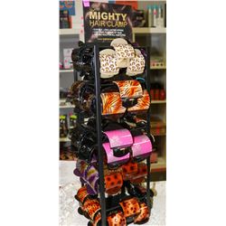 THE MIGHTY HAIR CLAMP DISPLAY STAND W/ NEW HAIR C