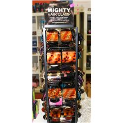 THE MIGHTY HAIR CLAMP DISPLAY STAND W/ NEW HAIR C