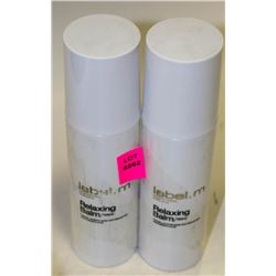 LOT OF 2 150ML LABEL.M PROFESSIONAL HAIRCARE