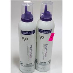 LOT OF 2 264ML ISO DAILY FOAM FIRM HOLD MOUSSE