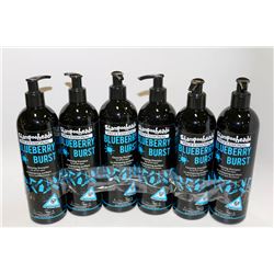 6 PACK SHAMPOOHEADS PROFESSIONAL BLUEBERRY BLAST
