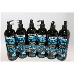 6 PACK SHAMPOOHEADS PROFESSIONAL BLUEBERRY BLAST