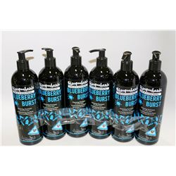 6 PACK SHAMPOOHEADS PROFESSIONAL BLUEBERRY BLAST