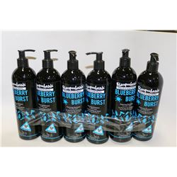 6 PACK SHAMPOOHEADS PROFESSIONAL BLUEBERRY BLAST