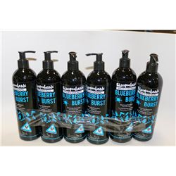 6 PACK SHAMPOOHEADS PROFESSIONAL BLUEBERRY BLAST