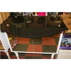 MIRRORED/ STONE TOP COSMETIC COUNTER W/ INSIDE