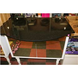 MIRRORED/ STONE TOP COSMETIC COUNTER W/ INSIDE