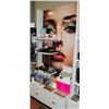 Image 1 : LARGE COSMETIC DISPLAY STAND W/ WOMAN BACKDROP