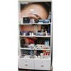 Image 1 : LARGE COSMETIC DISPLAY STAND W/ WOMAN BACKDROP