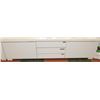 Image 1 : WHITE HI-GLOSS 2 DRAWER/ 3 DOOR PULL OUT
