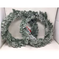 Flocked Wreaths