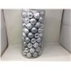Image 1 : 101 Piece Silver Shatter-Resistant Ornaments