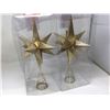 Image 1 : Glitter Tree Topper (2x) Gold