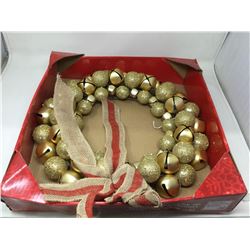 18in Jingle Bell Wreath with Bow