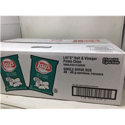 Lays Salt & Vinegar Potato Chips (40 x 40g)