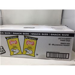 Case of Lays Classic Potato Chips (32 x 60g)