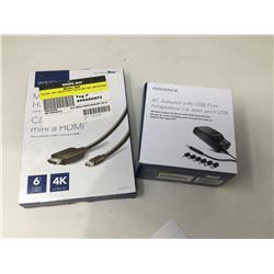 Insignia HDMI Cable & AC Adapter with USB Port
