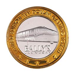 .999 Silver Bally's Las Vegas, Nevada $10 Casino Limited Edition Gaming Token