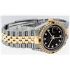 Image 3 : Rolex Men's Two Tone Steel & Gold Black String Diamond & Ruby Datejust Wristwatch