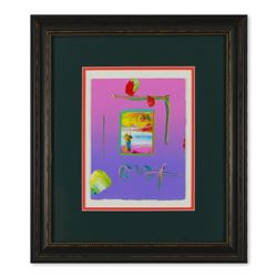 Peter Max "Sage with Profile" Original Mixed Media