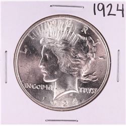 1924 $1 Peace Silver Dollar Coin
