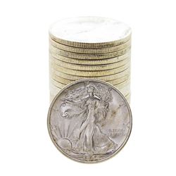 Roll of (20) Brilliant Uncirculated 1944-S Walking Liberty Half Dollar Coins
