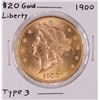 Image 1 : 1900 Type 3 $20 Liberty Head Double Eagle Gold Coin