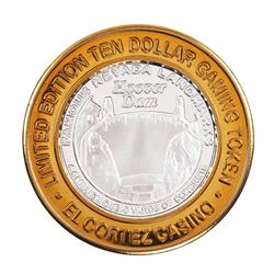 .999 Fine Silver El Cortez Hotel & Casino Las Vegas $10 Limited Edition Gaming Token