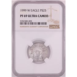 1999-W $25 Proof Platinum American Eagle Coin NGC PF69 Ultra Cameo