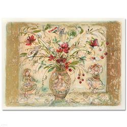 Edna Hibel (1917-2014) "Amy Rebecca's Floral Fantasy" Limited Edition Lithograph