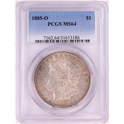 1885-O $1 Morgan Silver Dollar Coin PCGS MS64