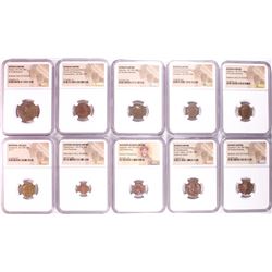 Lot of (10) Ancient Roman Empire Coins NGC Certified