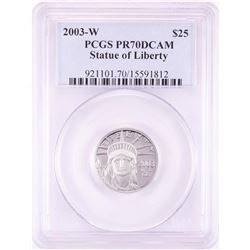 2003-W $25 Proof American Platinum Eagle Coin PCGS PR70DCAM