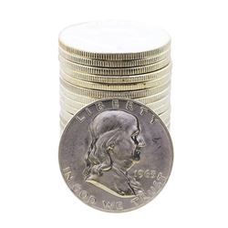 Roll of (20) Brilliant Uncirculated 1963-D Franklin Half Dollar Coins