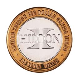 .999 Silver Hilton Las Vegas, Nevada $10 Casino Limited Edition Gaming Token