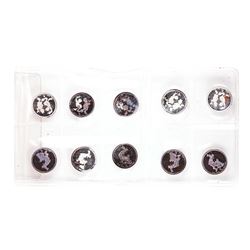 Lot of (10) Rarities Mint Disney Mickey Steamboat Willie 1/20 oz .999 Fine Silver Rounds